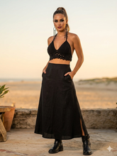 Top Preto Crochet